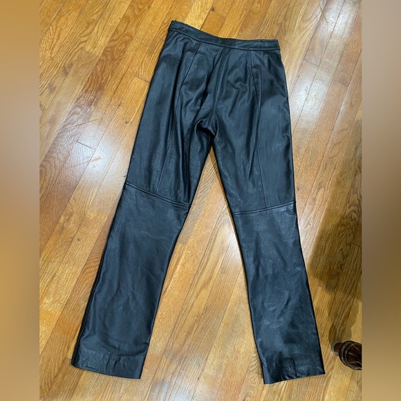 WILSONS LEATHER black leather pants - Picture 2 of 11